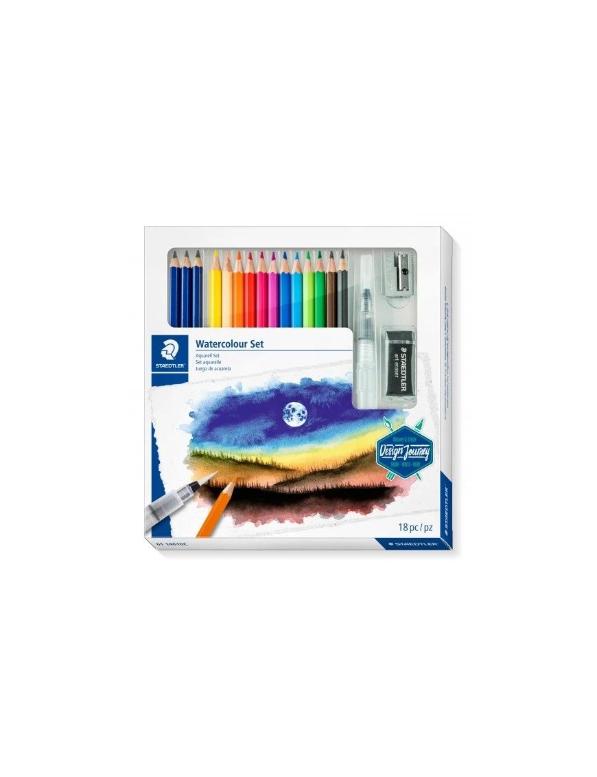 SET ACUARELA MIXTA STAEDTLER