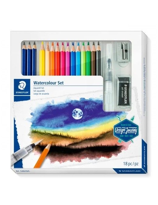 SET ACUARELA MIXTA STAEDTLER