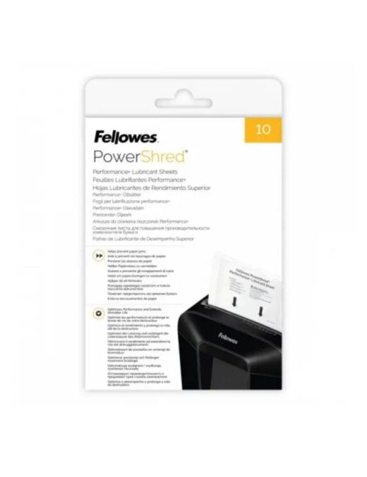 HOJAS LUBRICANTES DESTRUCTORA FELLOWES 10H
