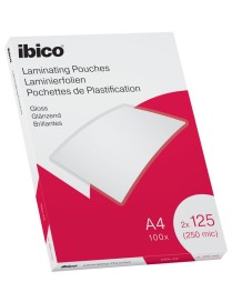 FUNDAS PLASTIFICAR A4 125 MICRAS IBICO