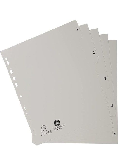 INDICE EXACOMPTA 175X9 PLASTICO