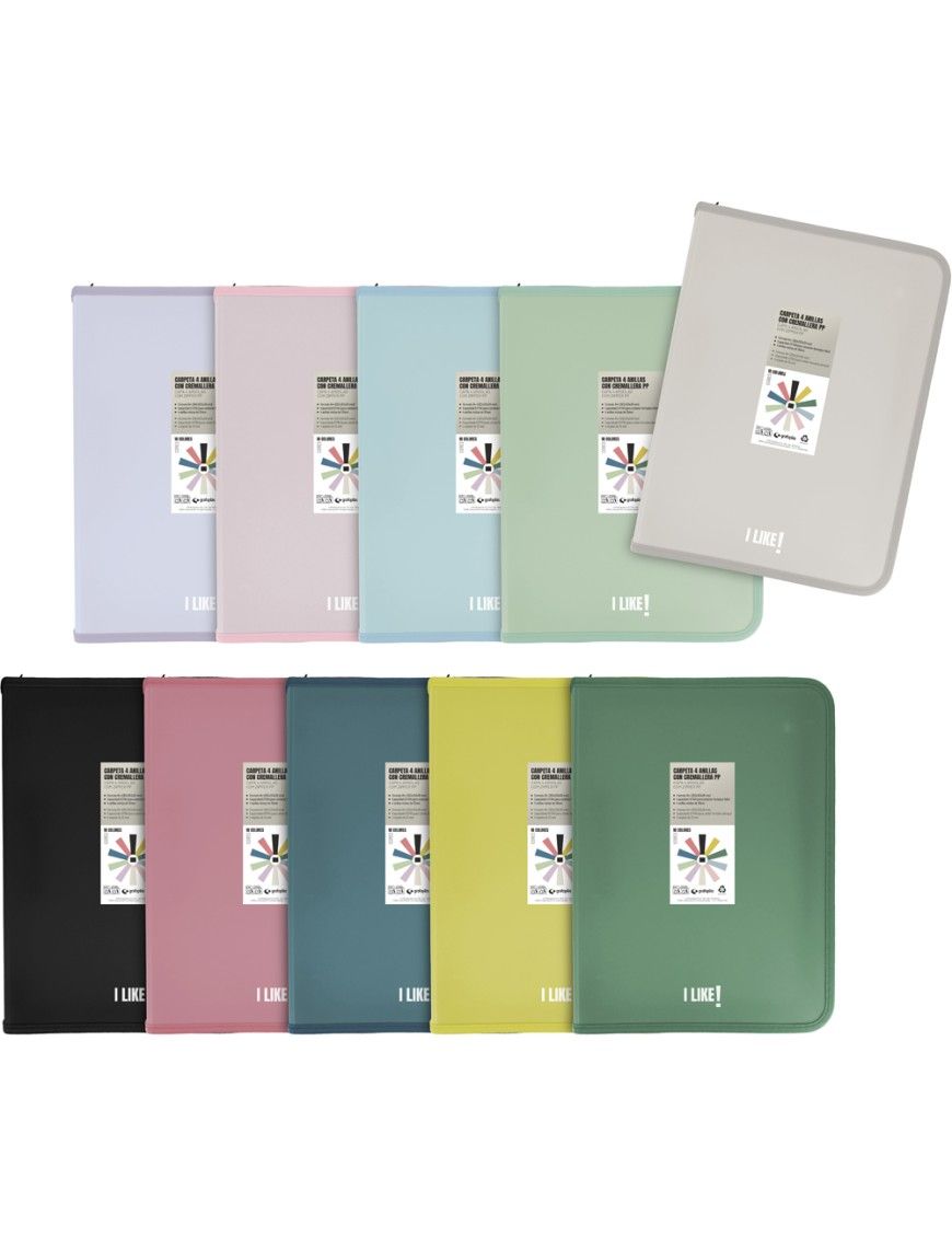CARPETA C CREMALLERA PP 4-25 LIKE 3 SUR
