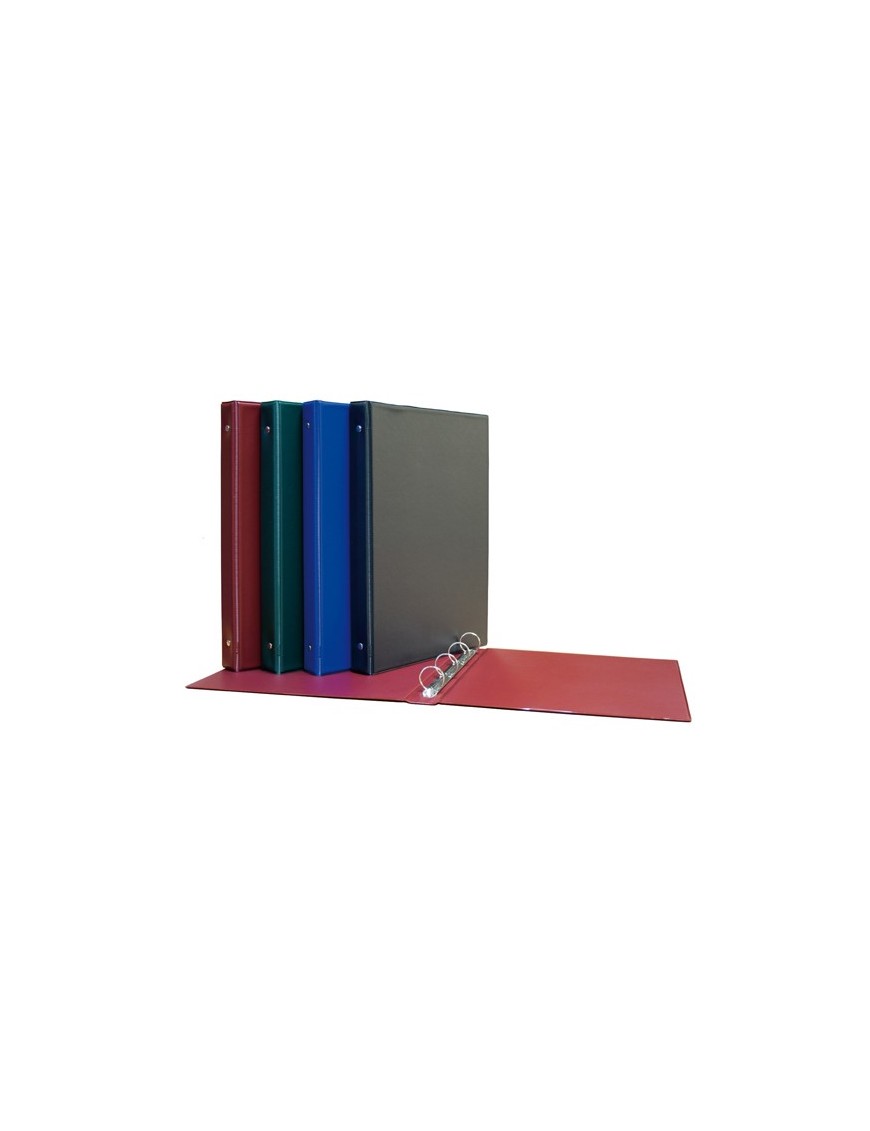 CARPETAS DE ANILLAS PVC FOLIO 4X25MM AZUL