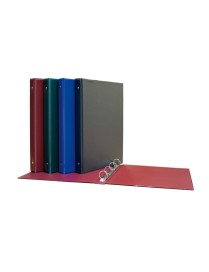CARPETAS DE ANILLAS PVC FOLIO 4X25MM ROJO