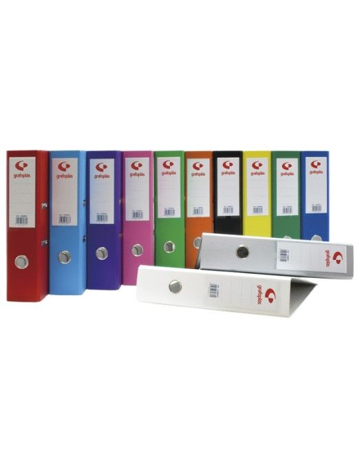 ARCHIVADOR NEGRO LOMO ESTRECHO GRAFOPLAS