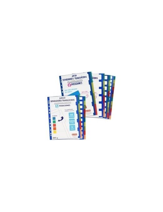 SEPARADOR PP 0.5 A4 10 POSICIONES PARA FUNDAS MULT