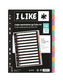 SEPARADOR A4 12 POS LIKE PASTEL DAR DE BAJA