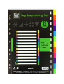 JUEGO SEPARADOR A4 12POS.0,5 B&B FLUOR