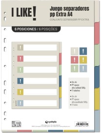 SEPARADOR RIGIDO COLORES TIERRA LIKE3 6 POS