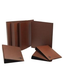 CARPETA ANILLAS 2A-25MM. 4º APDO CUERO FORRADO