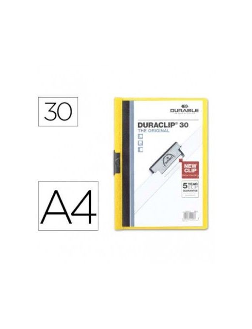 DOSSIER DURACLIP 30 HOJAS AMARILLO