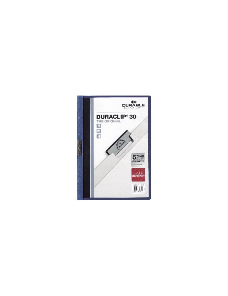 DOSSIER DURACLIP 30 HOJAS AZUL OSCURO 07.
