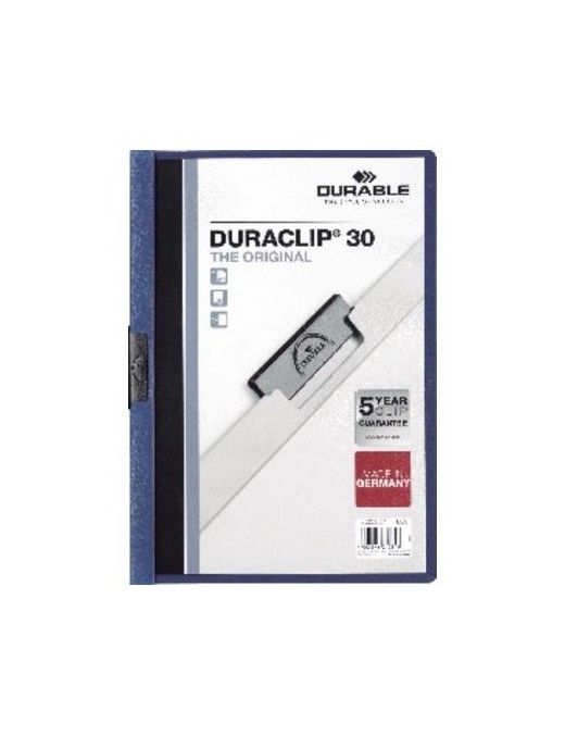 DOSSIER DURACLIP 30 HOJAS AZUL OSCURO 07.