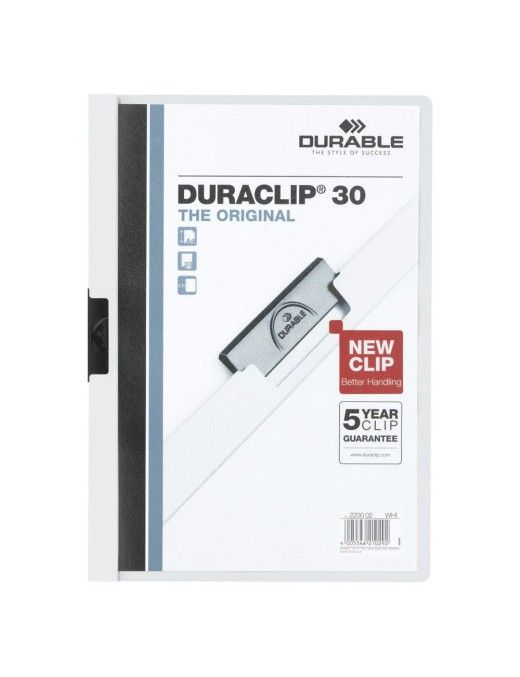 DOSSIER DURACLIP 30 HOJAS BLANCO.