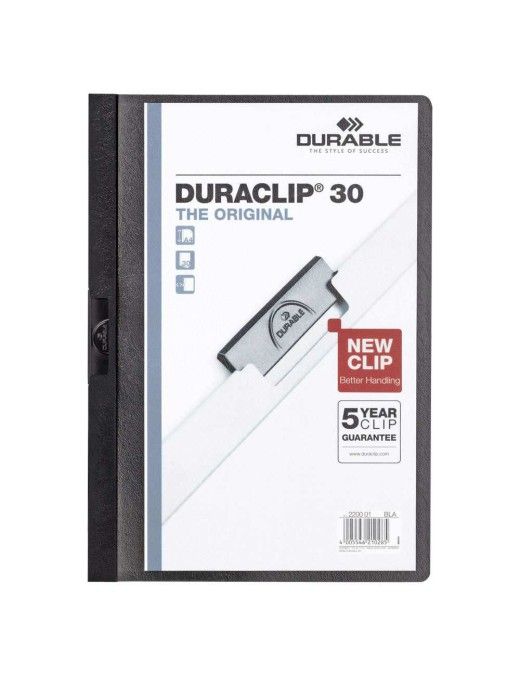 DOSSIER DURACLIP 30 HOJAS NEGRO 01.