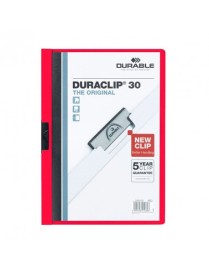 DOSSIER DURACLIP 30 HOJAS ROJO.
