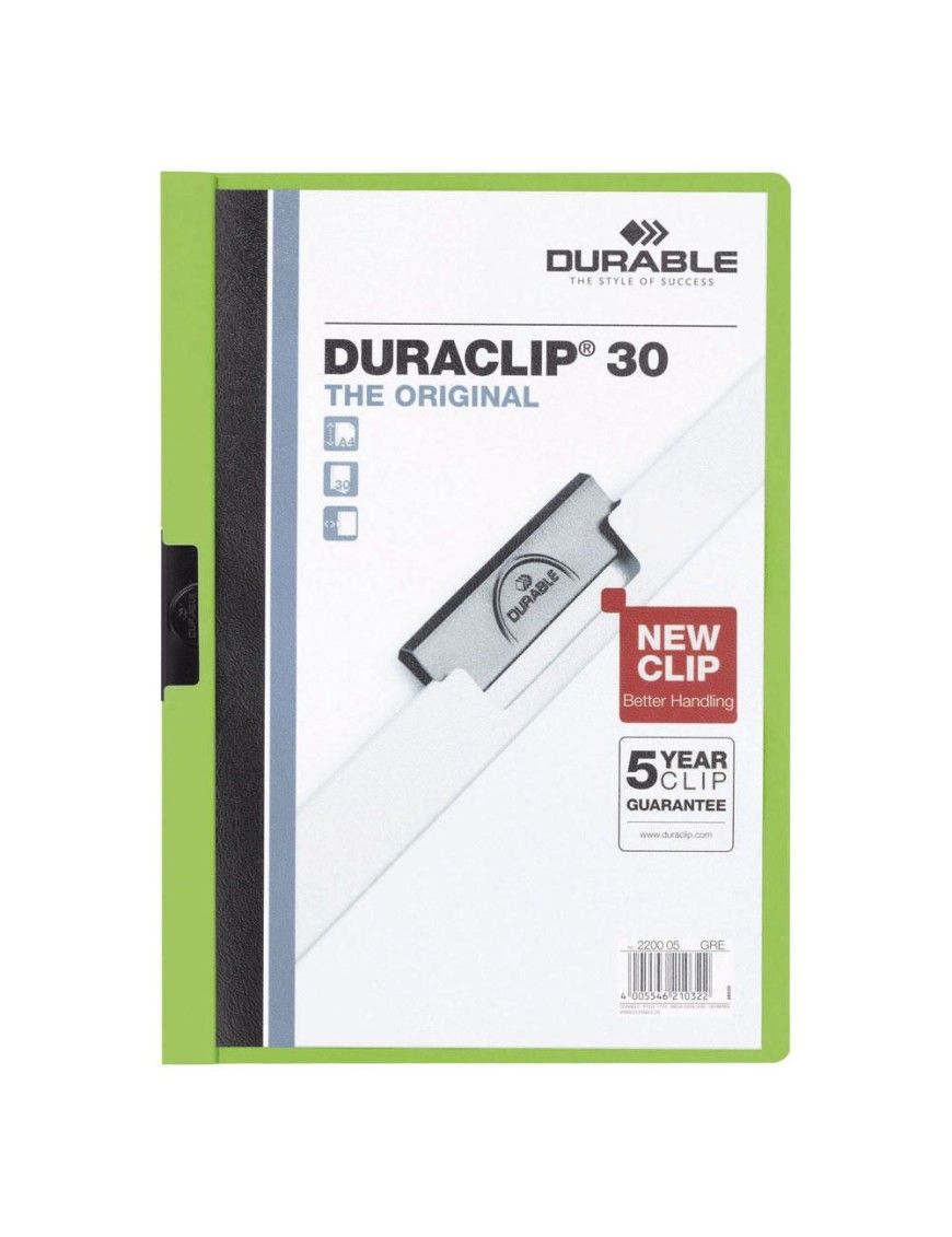 DOSSIER DURACLIP 30 HOJAS VERDE 05
