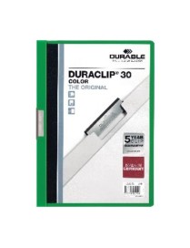 DOSSIER DURACLIP 30 HOJAS VERDE OSCURO.