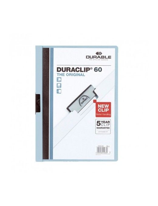 DOSSIER DURACLIP 60 HOJAS AZUL CLARO 06.
