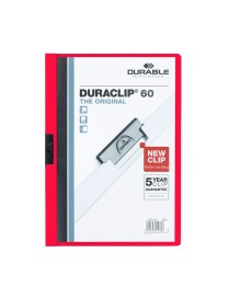 DOSSIER DURACLIP 60 HOJAS ROJO 03.
