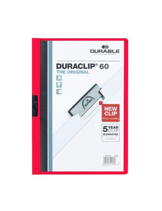 DOSSIER DURACLIP 60 HOJAS ROJO 03.