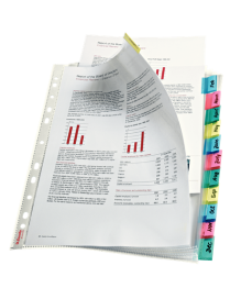 PACK DE 12 FUNDAS MULTITALADRO CON PESTAÑA ESSELTE