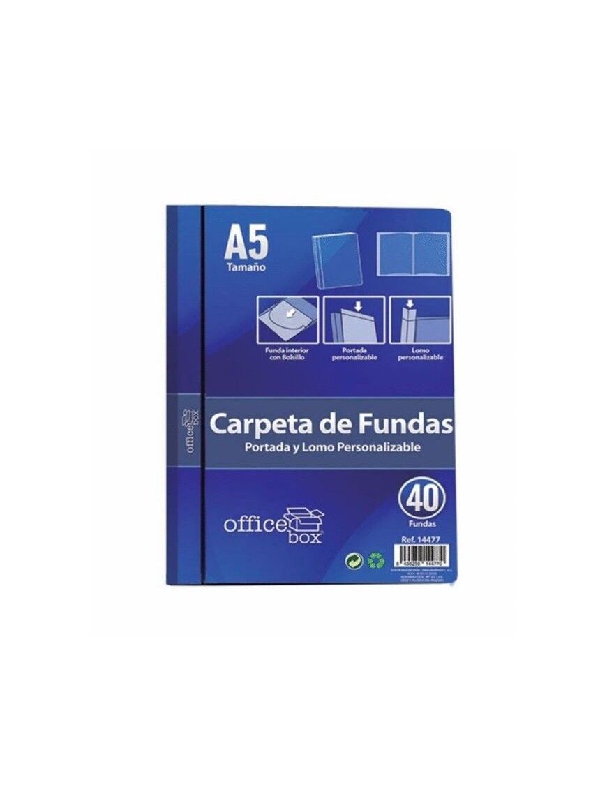 CARPETA A5 40 FUNDAS REF 14477