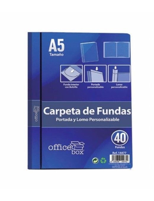 CARPETA A5 40 FUNDAS REF 14477