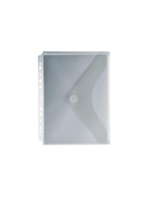 SOBRE CIERRE VELCRO MULTITALADRO+FUELLE CRISTAL A4