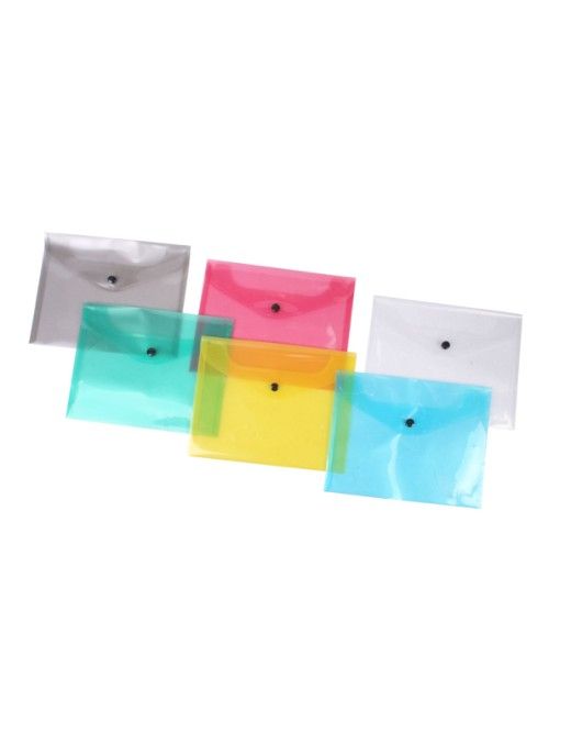 PACK 10 DOSSIER VELCRO MULTILINE A5 TRANSPARENTE