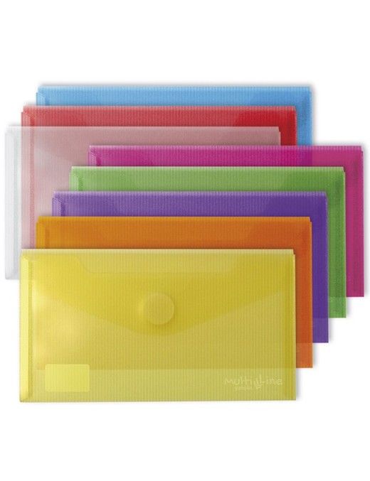 PACK 5 DOSSER VELCRO RECIBO TRANSPARENTE