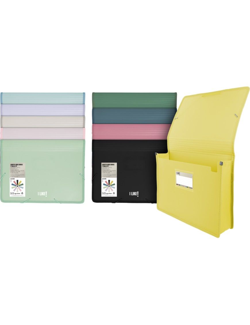 Carpeta Maxi PP con gomas y fuelle I Like3