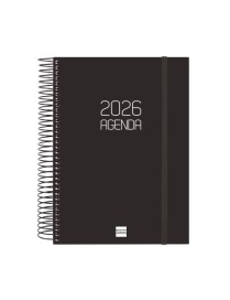 AGENDA ESPIRAL FINOCAN A4 D/P E40 OPAQUE NEGRA