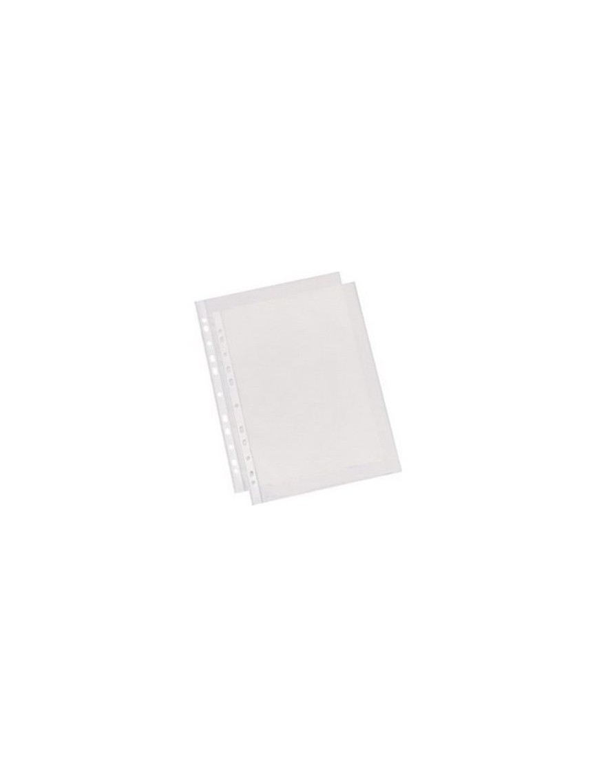 FUNDA MULTITALADRO CRISTAL FOLIO PARDO C/100UDS