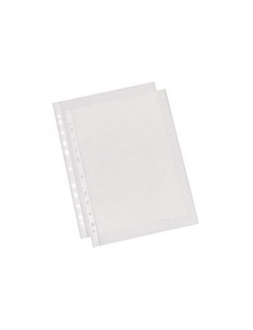 FUNDA MULTITALADRO CRISTAL FOLIO PARDO C/100UDS