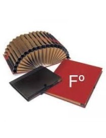CLASIFICADOR FUELLE FOLIO A-Z 1-31 NEGRO-BURDEOS