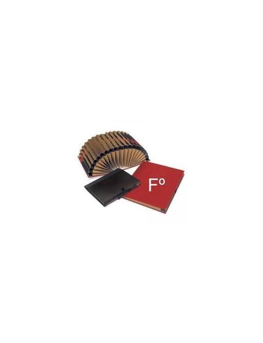CLASIFICADOR FUELLE FOLIO A-Z 1-31 NEGRO-BURDEOS