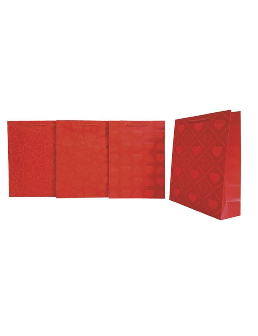 BOLSA GRANDE CORAZONES ROJOS