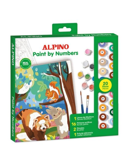 PINTAR POR NUMEROS FOREST 20 PIEZAS