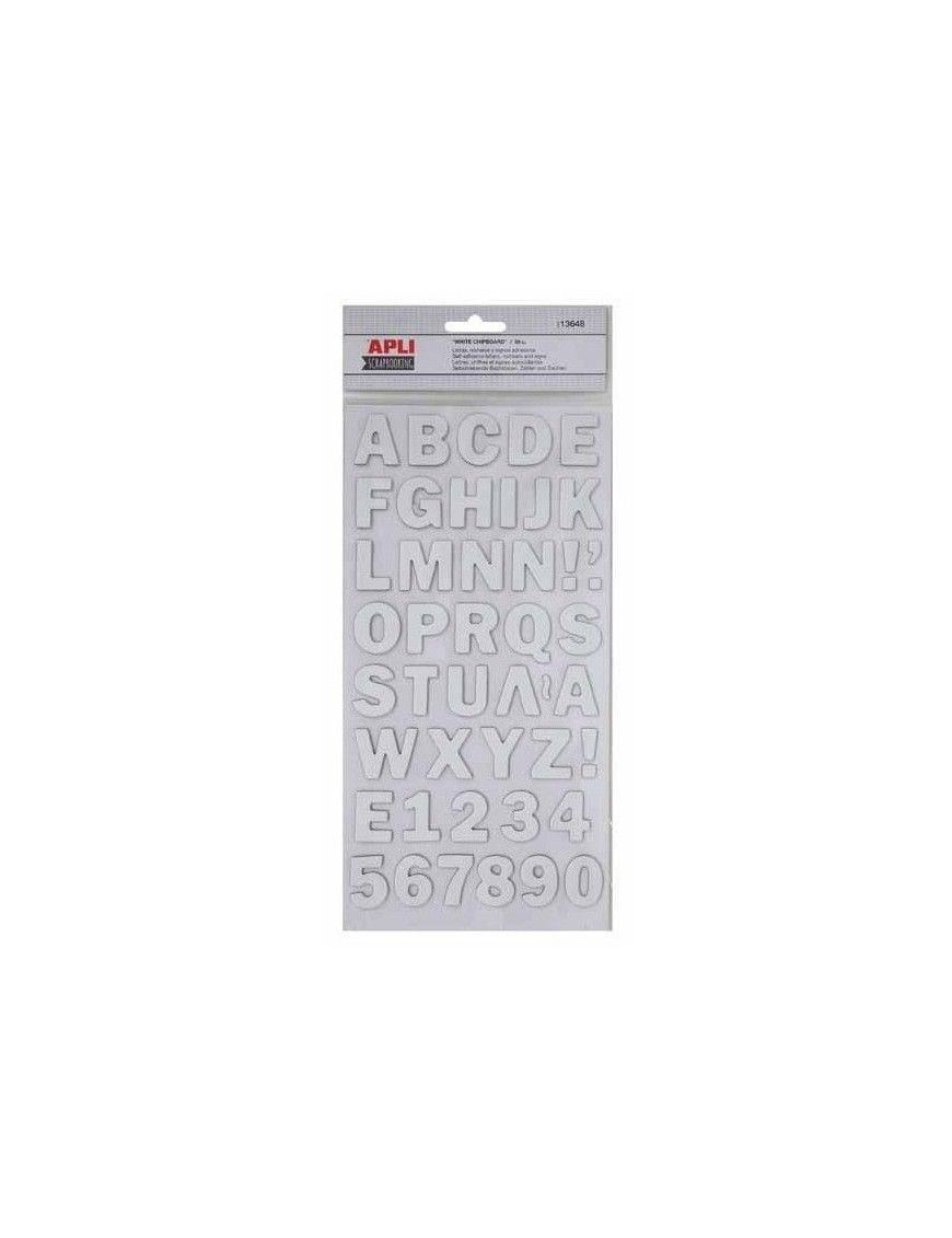 LETRAS Y NUMEROS ADHESIVOS APLI 13648