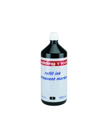 FRASCO DE TINTA EDDING 1000 ML. NEGRO.