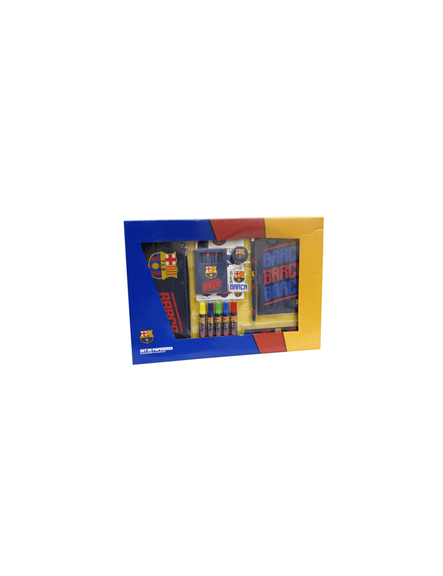 SET PAPELERIA 20 PCS BARCELONA