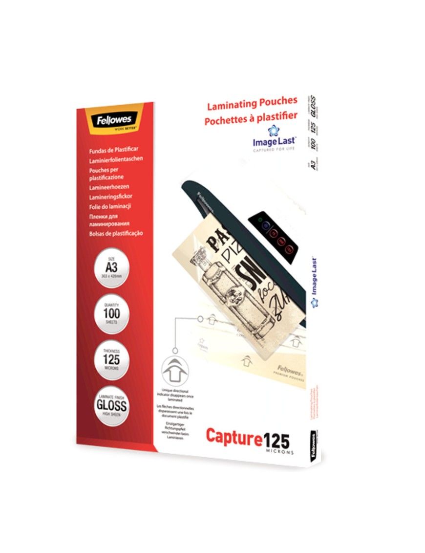 FUNDA PLASTIFICAR A3 BRILLO 125 MICRAS