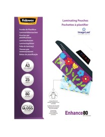 FELLOWES PACK 25 FUNDAS A3 PLASTIFICAR 80. BRILLO