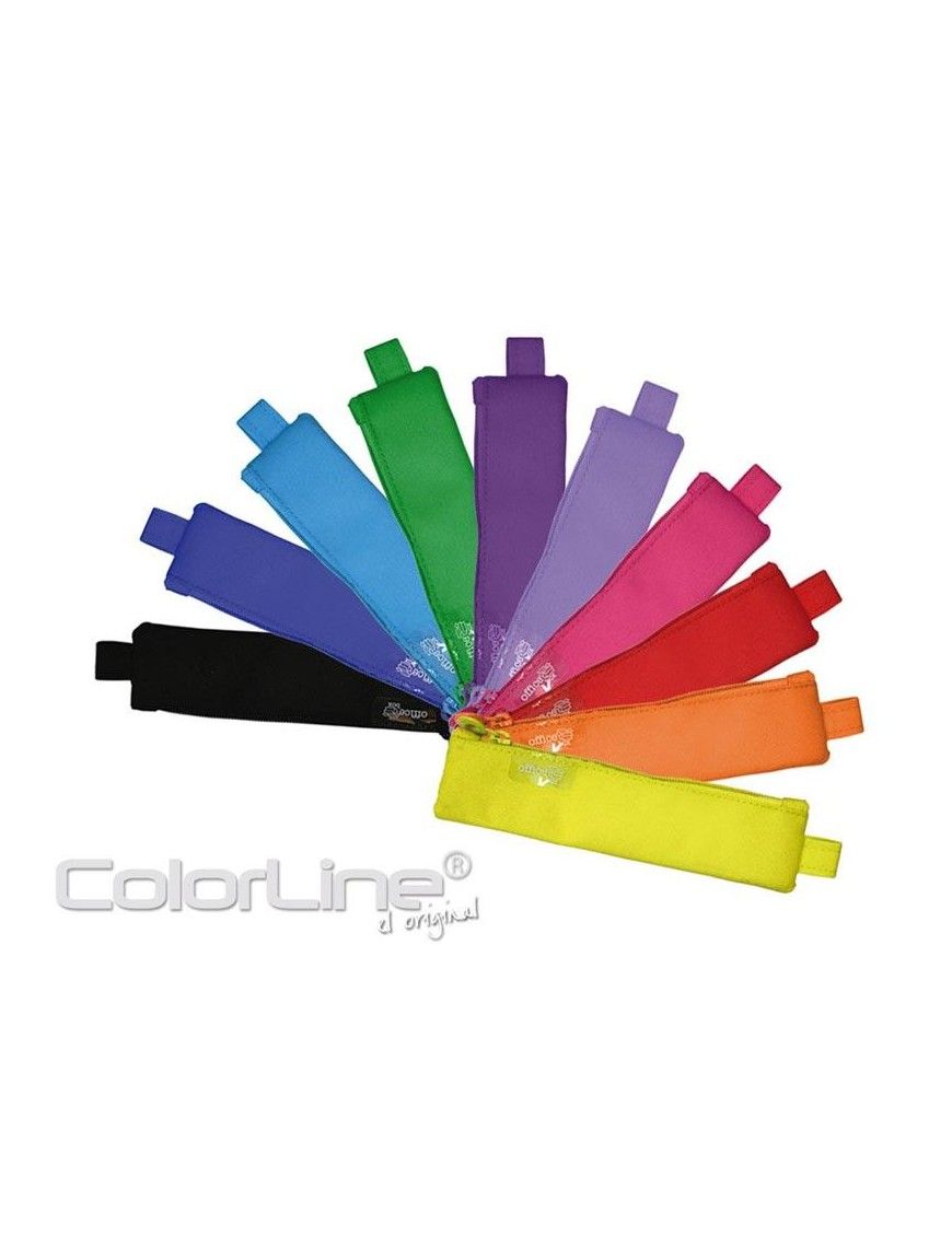 ESTUCHE MINI TELA CREMALLERA .COLOR LINE.