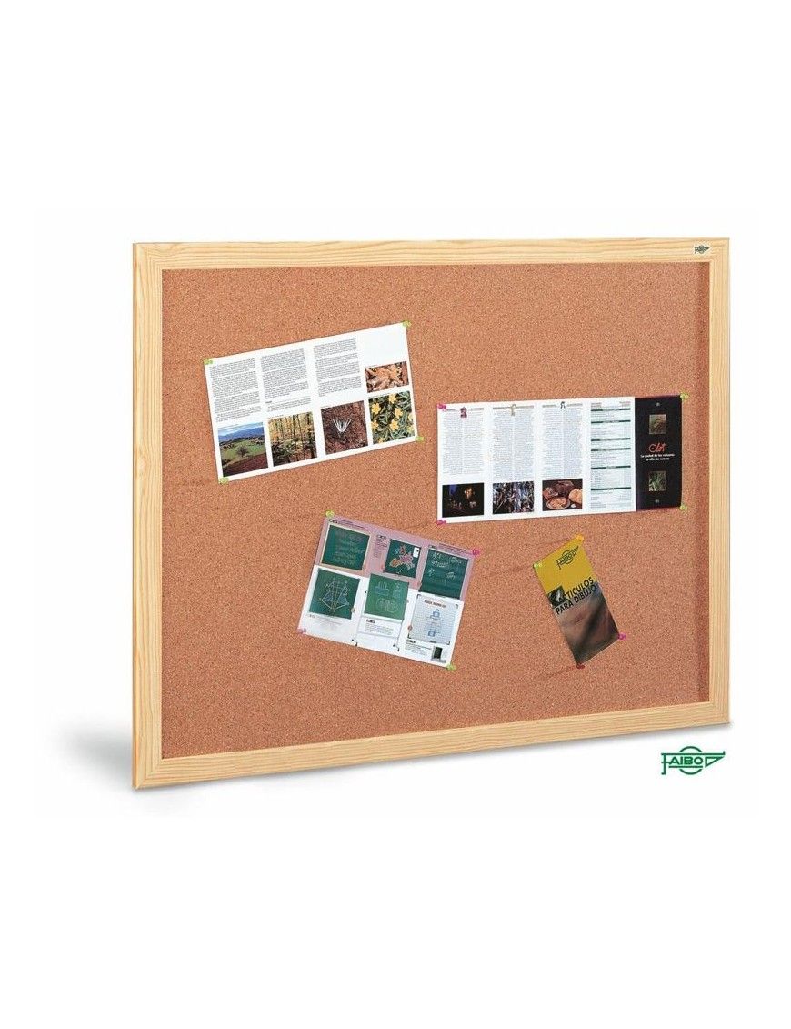 TABLERO CORCHO MADERA 100X150 600-6IND