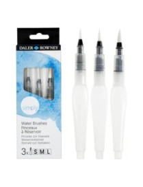 ESTUCHE 3 PINCELES AGUA DALER ROWNEY ACUARELA