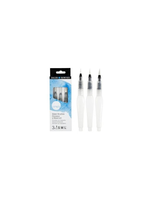 ESTUCHE 3 PINCELES AGUA DALER ROWNEY ACUARELA