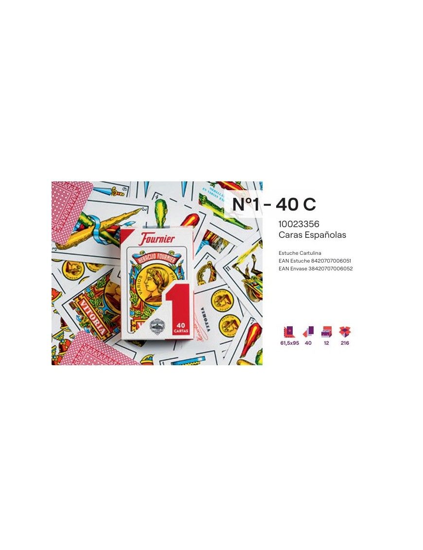 BARAJA 40 CARTAS FOURNIER Nº 1