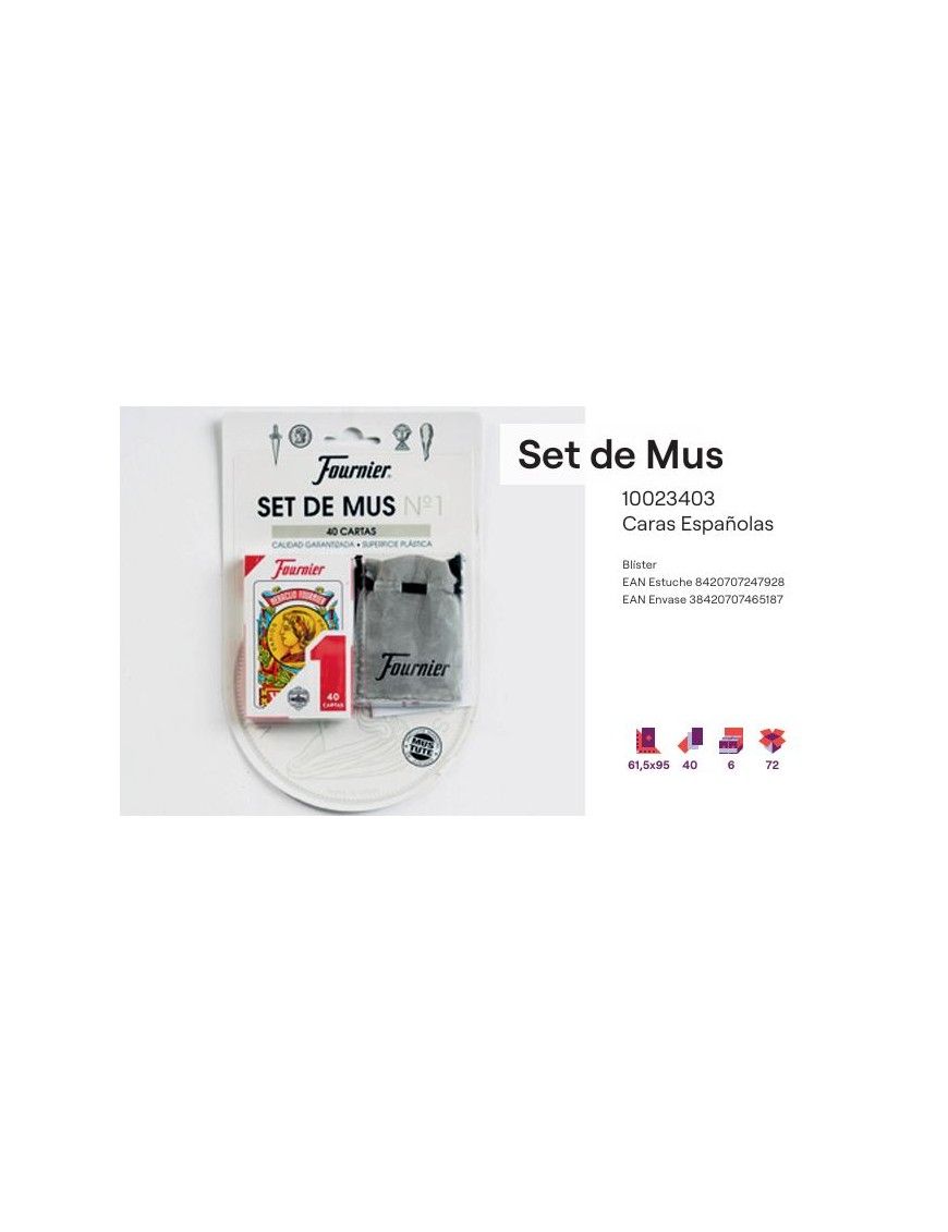 SET DE MUS BARAJA E40+AMARRAKOS